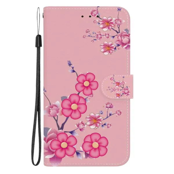 ART Peňaženkový kryt pre Oppo Reno12 5G CHERRY BLOSSOM