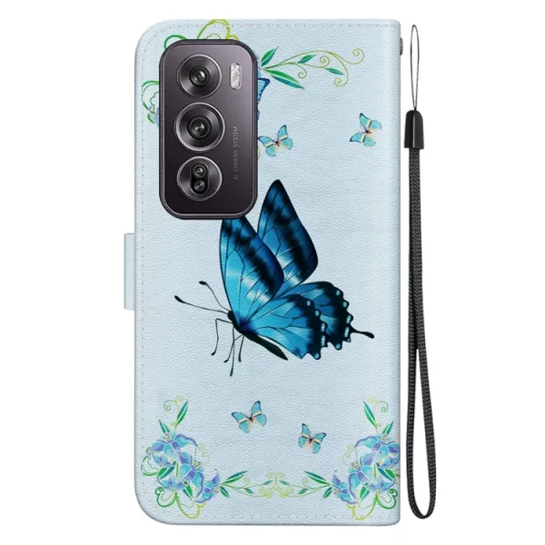 ART Peňaženkový kryt pre Oppo Reno12 Pro 5G BLUE BUTTERFLY