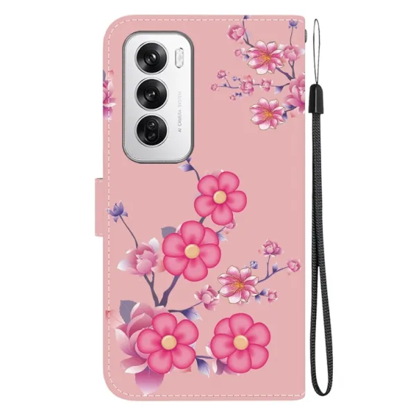 ART Peňaženkový kryt pre Oppo Reno12 5G CHERRY BLOSSOM