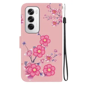 ART Peňaženkový kryt pre Oppo Reno12 5G CHERRY BLOSSOM
