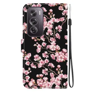 ART Peňaženkový kryt pre Oppo Reno12 Pro 5G PLUM BLOSSOM