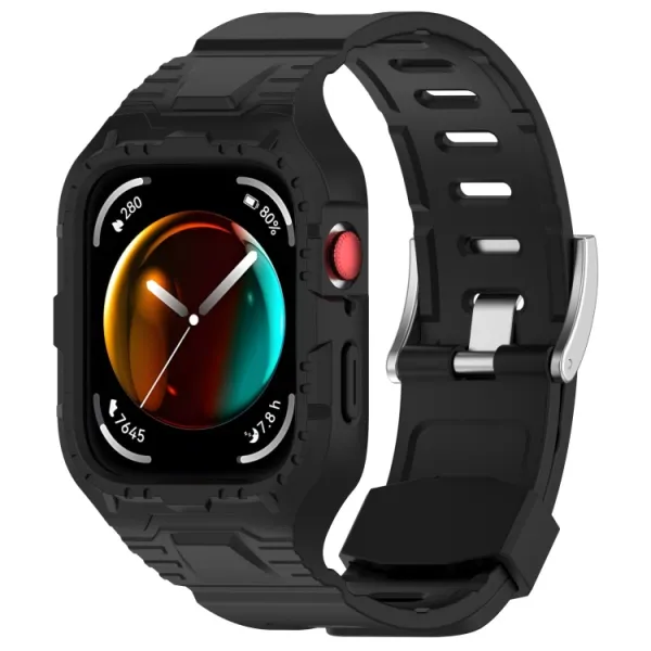 GLACIER Ochranné puzdro s remienkom pre Huawei Watch Fit3 čierne
