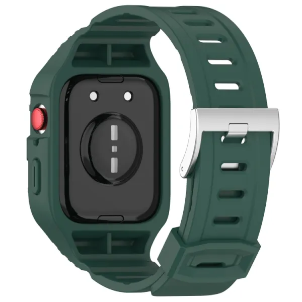 GLACIER Ochranné puzdro s remienkom pre Huawei Watch Fit3 tmavozelené