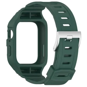 GLACIER Ochranné puzdro s remienkom pre Huawei Watch Fit3 tmavozelené