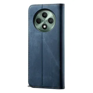 DENIM Peňaženkový kryt pre Oppo Reno12 FS 5G modrý
