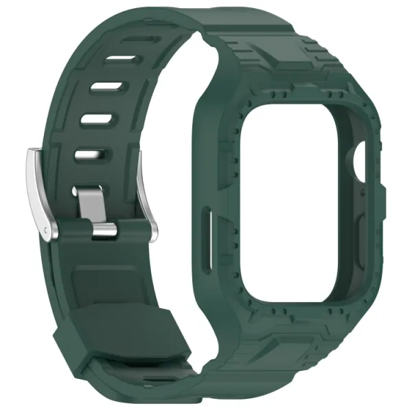 GLACIER Ochranné puzdro s remienkom pre Huawei Watch Fit3 tmavozelené