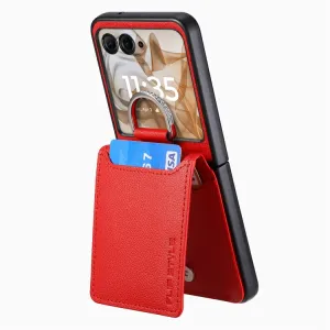 CARD Kryt s priehradkami pre karty Motorola Razr 50 Ultra červený