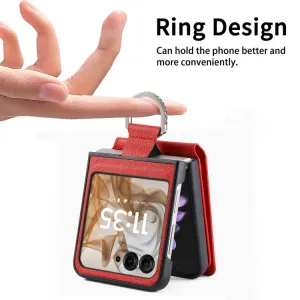 CARD Kryt s priehradkami pre karty Motorola Razr 50 Ultra červený