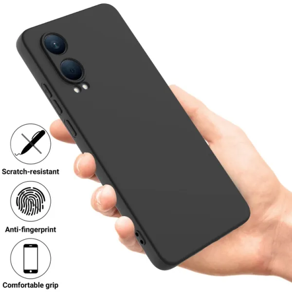 RUBBER Ochranný obal pre OnePlus Nord CE 4 Lite 5G čierny