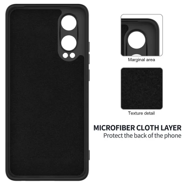 RUBBER Ochranný obal pre OnePlus Nord CE 4 Lite 5G čierny