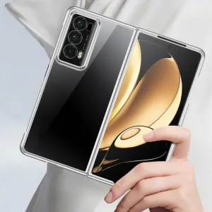 ELECTRO Plastový obal pre Honor Magic V2 strieborný