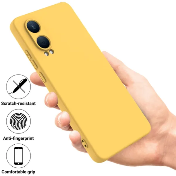 RUBBER Ochranný obal pre OnePlus Nord CE 4 Lite 5G žltý
