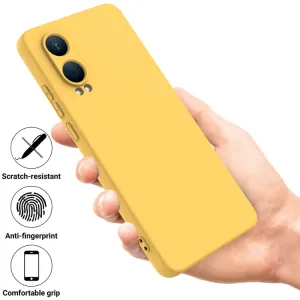 RUBBER Ochranný obal pre OnePlus Nord CE 4 Lite 5G žltý