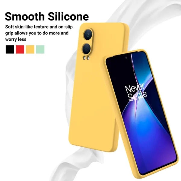 RUBBER Ochranný obal pre OnePlus Nord CE 4 Lite 5G žltý