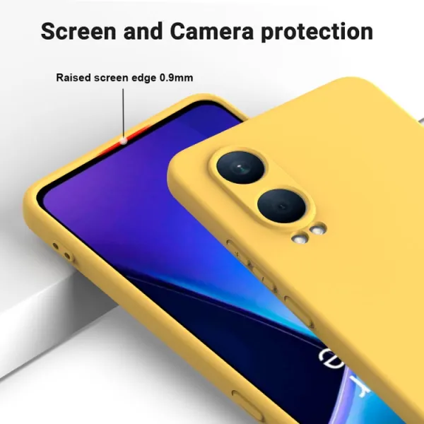 RUBBER Ochranný obal pre OnePlus Nord CE 4 Lite 5G žltý