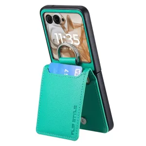CARD Kryt s priehradkami pre karty Motorola Razr 50 Ultra zelený