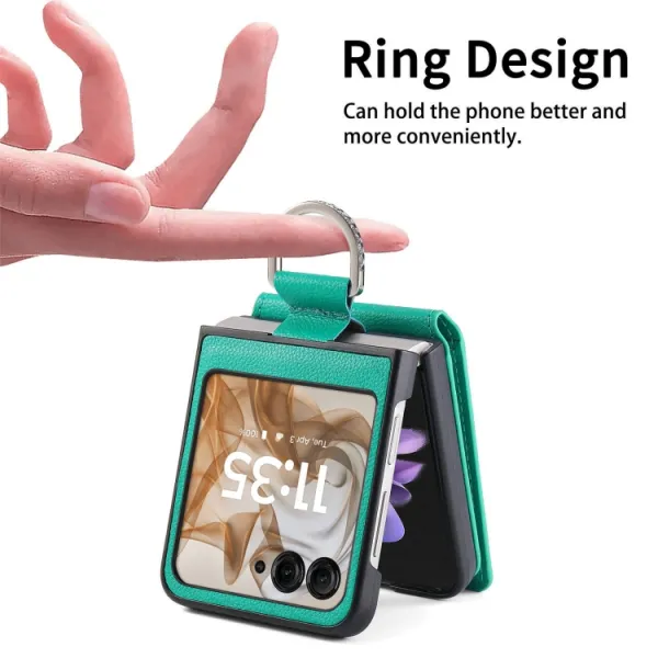 CARD Kryt s priehradkami pre karty Motorola Razr 50 Ultra zelený