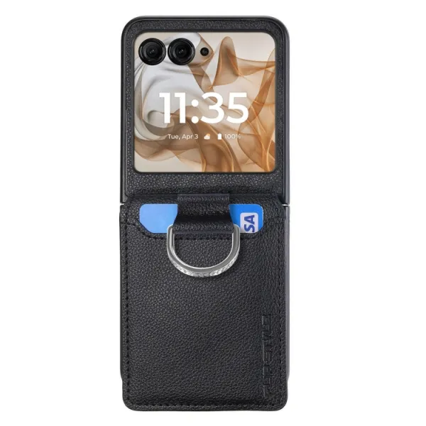 CARD Kryt s priehradkami pre karty Motorola Razr 50 Ultra čierny