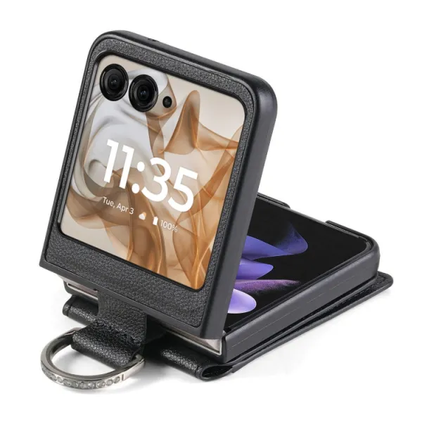 CARD Kryt s priehradkami pre karty Motorola Razr 50 Ultra čierny