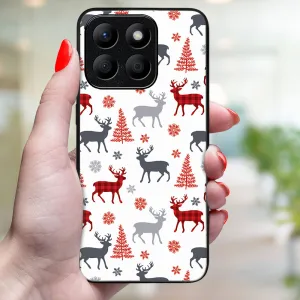 MY ART Kryt s vianočným dizajnom Honor X8b DEER (068)