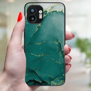 MY ART Ochranný kryt pre Nothing Phone 1 GREEN MARBLE (145)