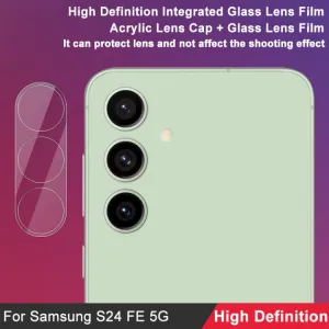 IMAK FULL COVER Sklo pre fotoaparát Samsung Galaxy S24 FE 5G TRANSPARENT