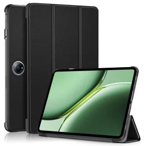 LEATHER Zaklápací kryt pre OnePlus Pad 2 / OnePlus Pad Pro čierny