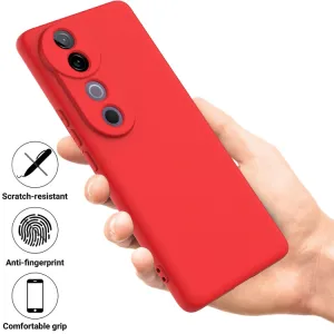 RUBBER Ochranný kryt pre Vivo V40 5G červený