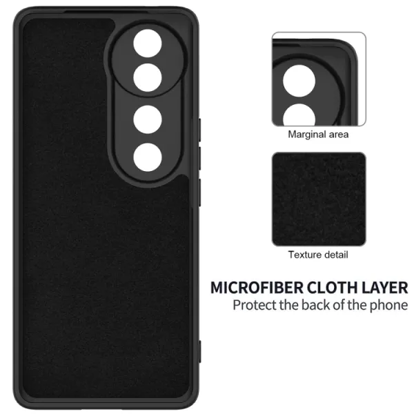 RUBBER Ochranný kryt pre Vivo V40 5G čierny