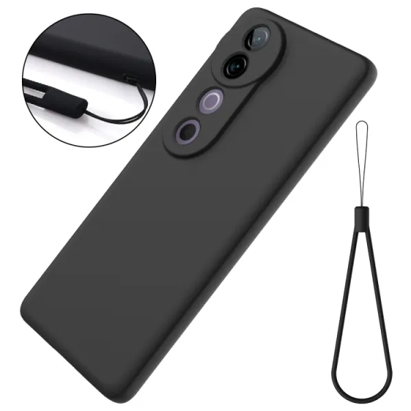 RUBBER Ochranný kryt pre Vivo V40 5G čierny