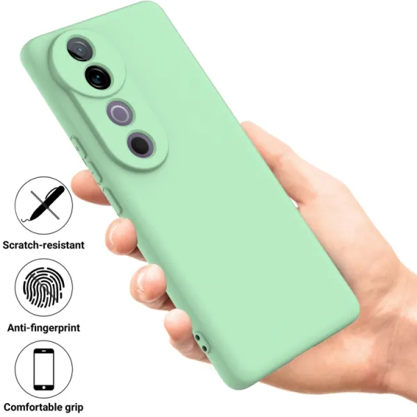 RUBBER Ochranný kryt pre Vivo V40 5G zelený