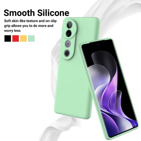 RUBBER Ochranný kryt pre Vivo V40 5G zelený