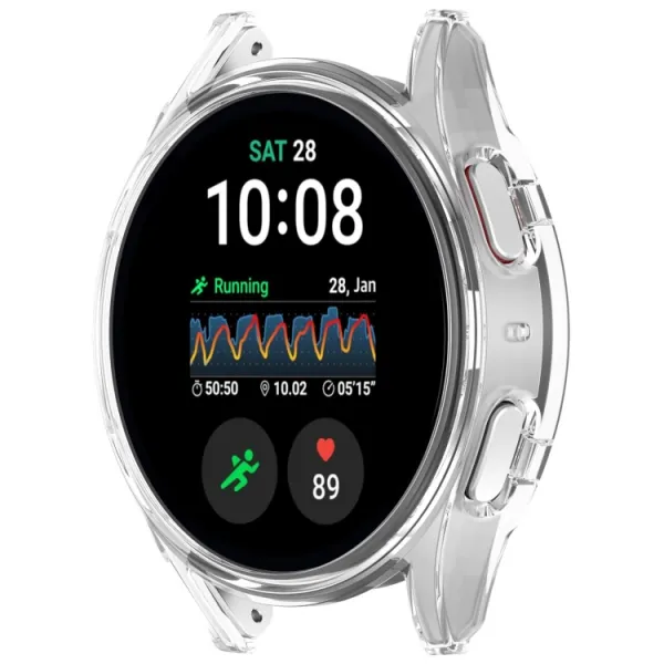 PC HALF COVER Plastový kryt Samsung Galaxy Watch 7 44mm priehľadný