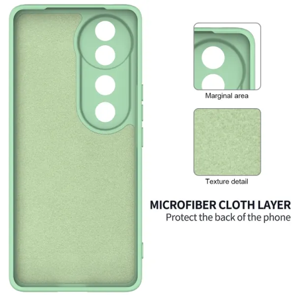 RUBBER Ochranný kryt pre Vivo V40 5G zelený
