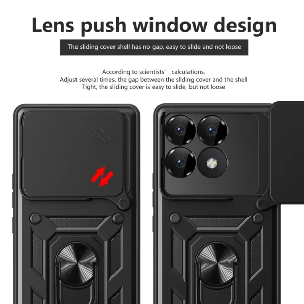 RING CAMERA Kryt s držiakom pre Xiaomi Poco F6 Pro modrý