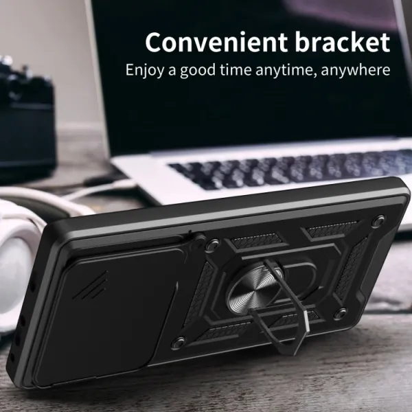 RING CAMERA Kryt s držiakom pre Xiaomi Poco F6 Pro modrý