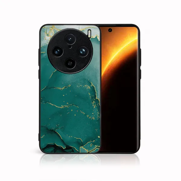 MY ART Ochranný kryt pre Vivo X100 Pro 5G GREEN MARBLE (145)