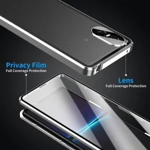 Magnetický kryt 360 pre Sony Xperia 10 VI strieborný