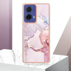 IMD MARBLE Ochranný kryt pre Motorola Moto G85 5G ROSE GOLD