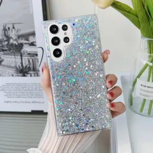 GLITTER Ochranný kryt pre Samsung Galaxy A14 5G strieborný