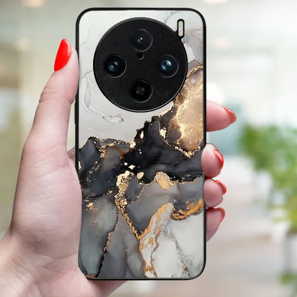 MY ART Ochranný kryt pre Vivo X100 Pro 5G GREY MARBLE (140)