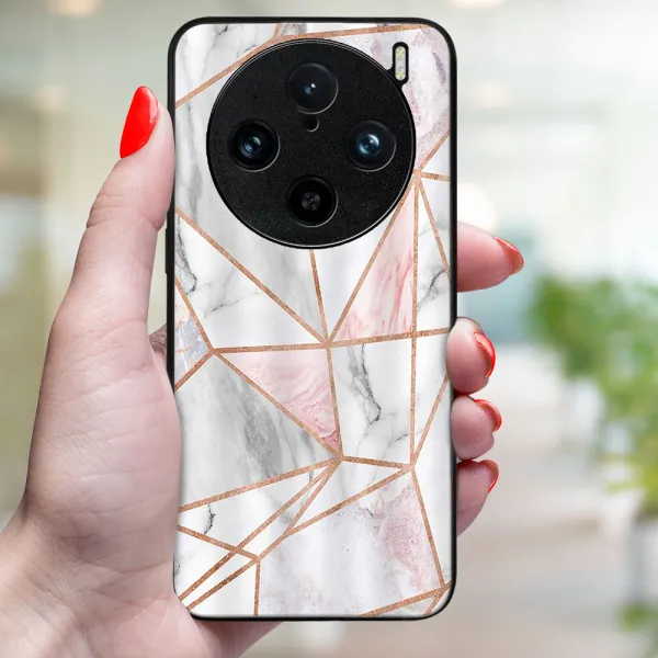 MY ART Ochranný kryt pre Vivo X100 Pro 5G PINK MARBLE (143)