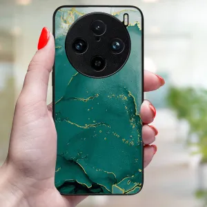 MY ART Ochranný kryt pre Vivo X100 Pro 5G GREEN MARBLE (145)