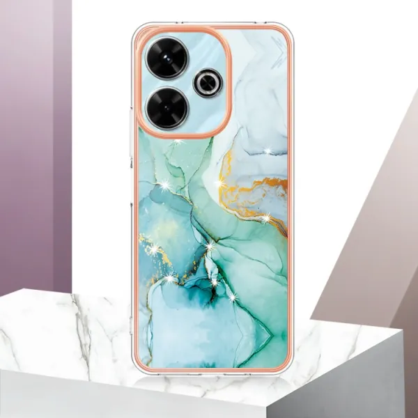 IMD MARBLE Ochranný kryt pre Xiaomi Redmi 13 GREEN