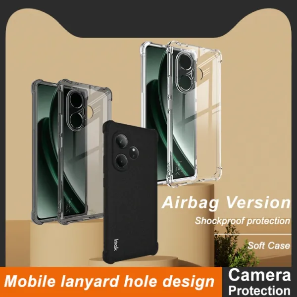 IMAK Ochranný obal pre Realme GT 6 priehľadný