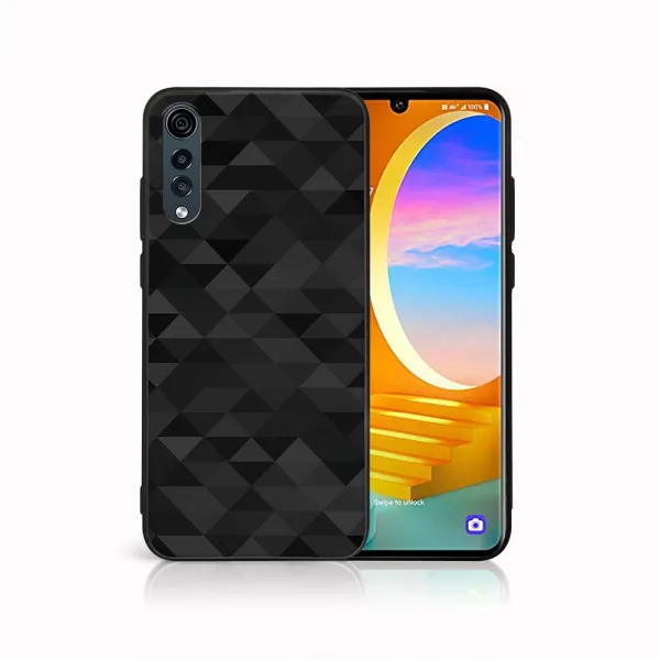 MY ART Ochranný kryt pre LG Velvet BLACK TRIANGLES (232)