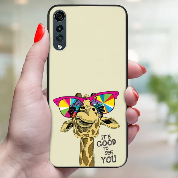 MY ART Ochranný kryt pre LG Velvet GIRAFFE (180)
