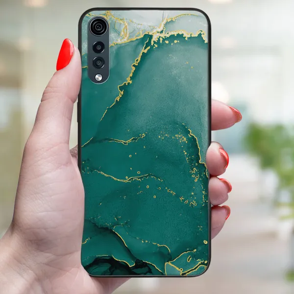 MY ART Ochranný kryt pre LG Velvet GREEN MARBLE (145)