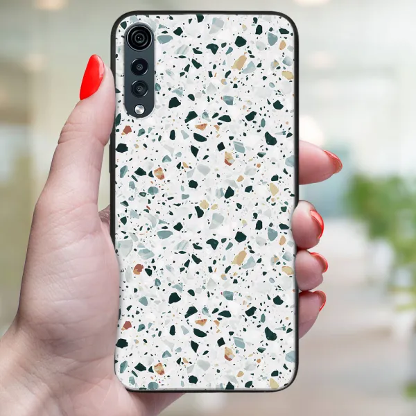 MY ART Ochranný kryt pre LG Velvet GREY TERRAZZO (163)