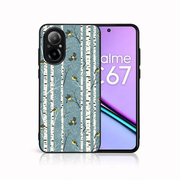 MY ART Kryt s vianočným dizajnom Realme C67 BIRCH (072)
